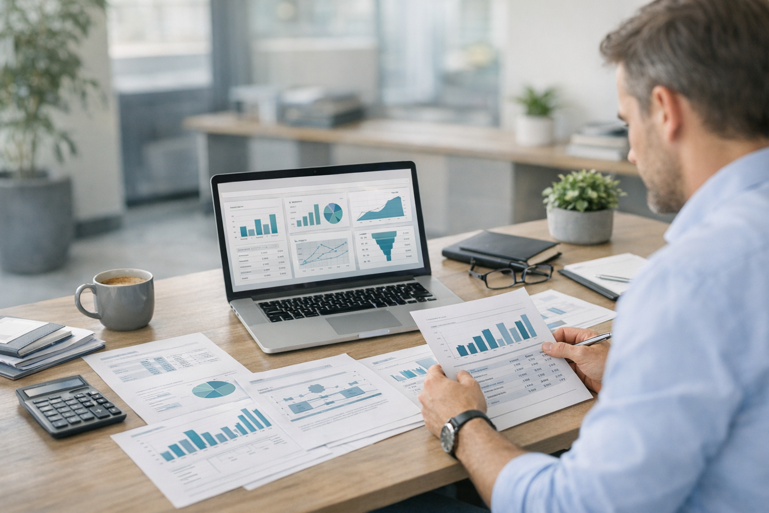 Dokumenty biznesowe i dashboard ERP/CRM